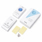 Wireless doorbell and two remotes with wall mount accessories