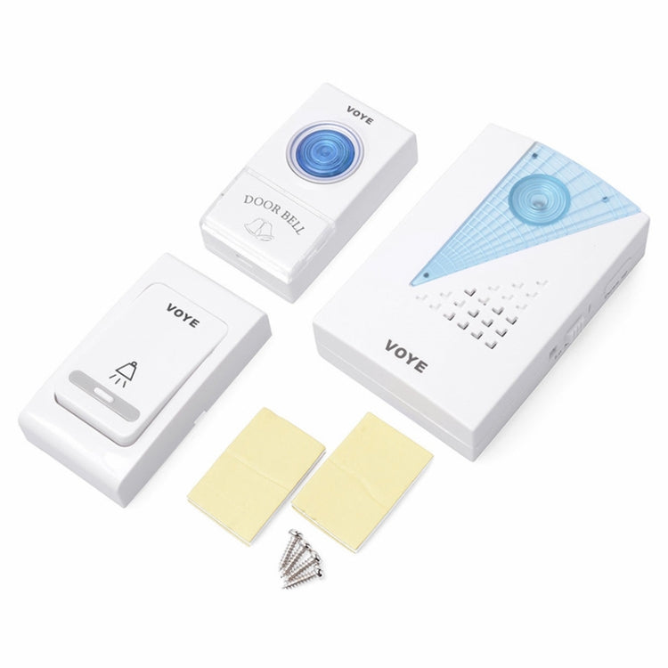 Wireless doorbell and two remotes with wall mount accessories