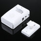 White infrared sensor guest welcome doorbell base with power/port panel and mounting clip