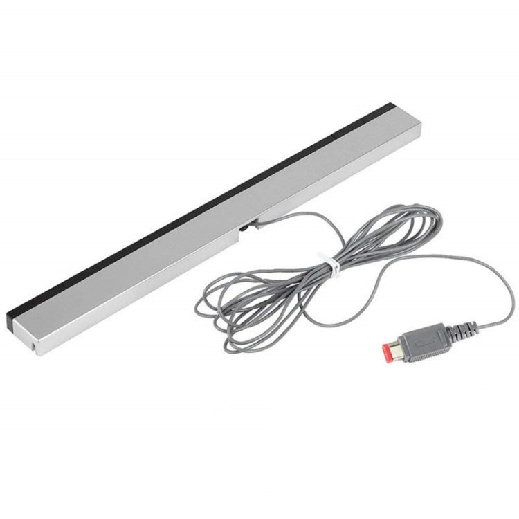 Infrared sensor bar for Wii console with long cable and gray connector plug