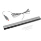 Infrared sensor bar with long gray cable and two connector leads