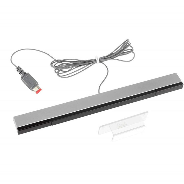 Infrared sensor bar with long gray cable and two connector leads