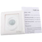 Wall motion light sensor switch with model G001 specification label card