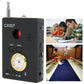 Black CX007 detector device with LED labels, speaker holes, and clock-style control dial