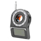Wireless signal detector with silver antenna and dark display window
