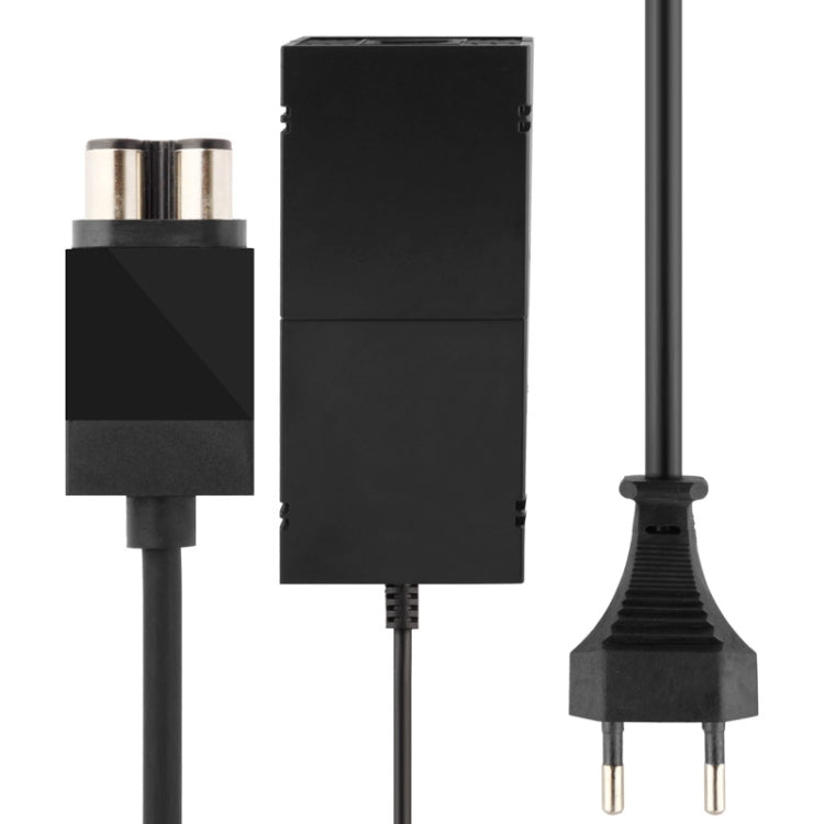 Black AC power adapter with EU and US plug cables for Xbox One console