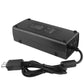 AC power adapter with ventilation vents, power cable, and two-prong connector