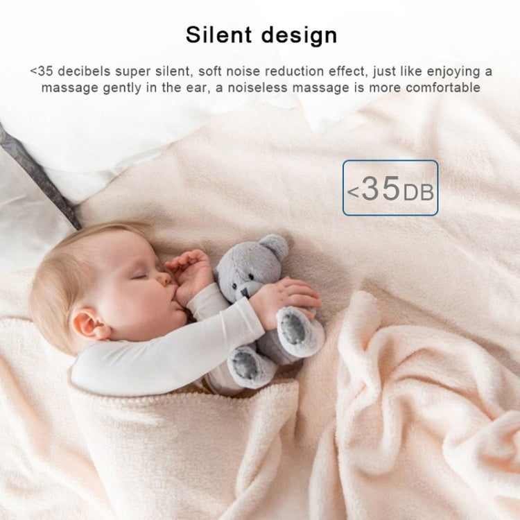 Handheld electric massage stick with gray round head, portable personal massager
