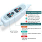 White USB/DC controller switch for heated eye mask with timer and temperature icons