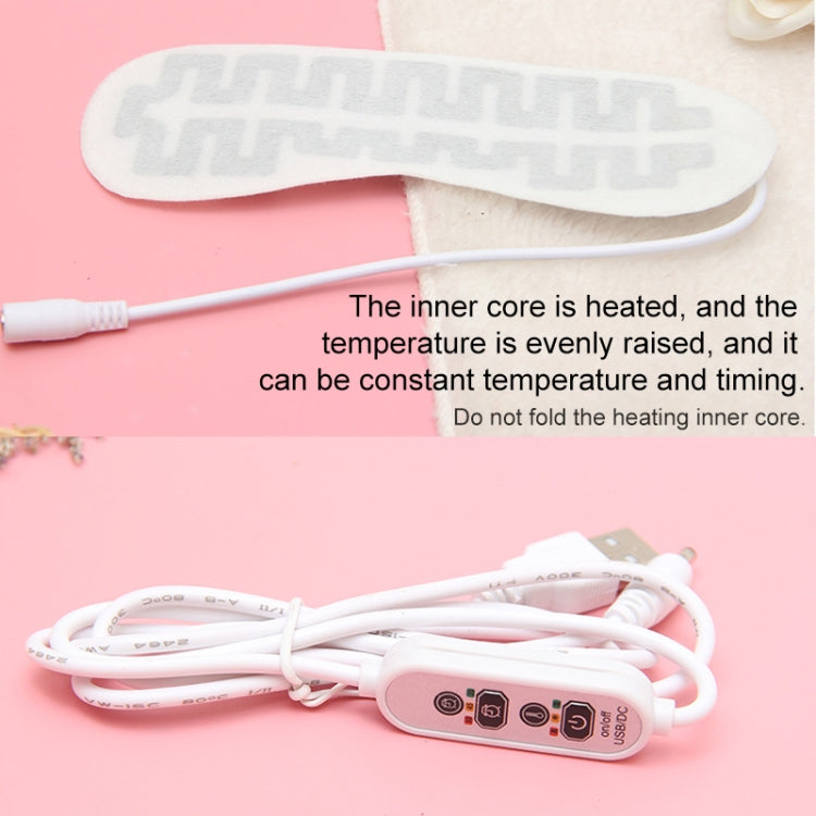 Heated eye mask inner core pad with USB cable and controller unit