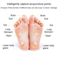 Acupressure point map diagram on both feet for EMS foot massage
