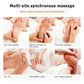 Multi-site massage position diagram for EMS foot pad therapy