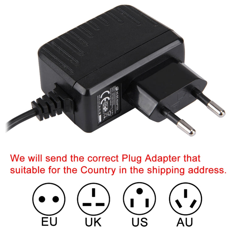 Black plug power adapter with two-prong plug and bundled cord for soldering kit