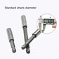150mm 1/4 hex magnetic extension rods, standard shank size, silver steel (set)