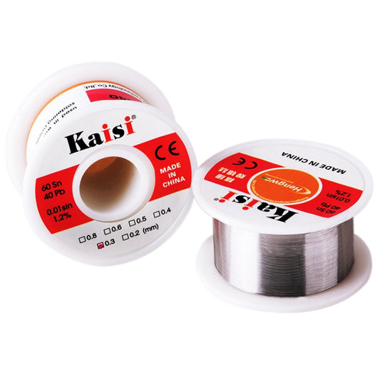 Rosin core tin-lead solder wire spools with size markings, 0.3 mm 50 g