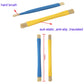 Yellow anti-static hard bristle pig hair brush, 148 mm, double-ended