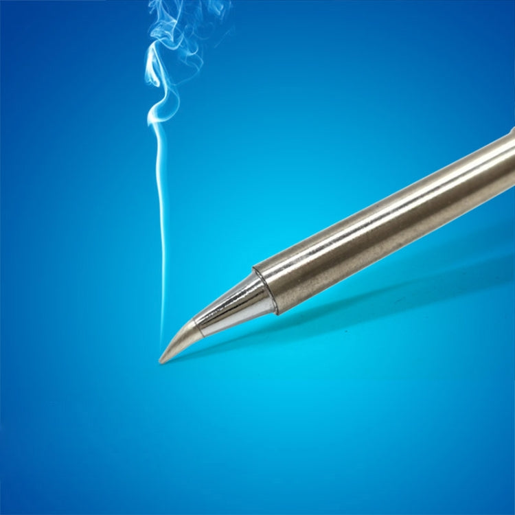 Lead-free soldering iron tip with conical metal point and mounting collar