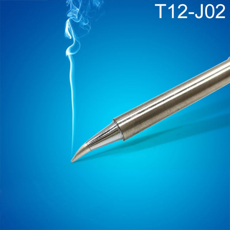 T12-J02 lead-free soldering iron tip, conical metal point with collar