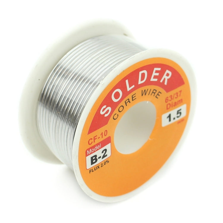 Solder core wire spool in side view, CF-10 B-2 flux, 1.5mm
