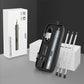 Cordless electric screwdriver set with driver bits and storage case accessory