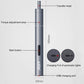 Cordless screwdriver handle with torque adjustment dial, start button, USB charging port
