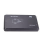 Black USB RFID card reader, rectangular case with Windows and FC markings