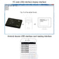 USB RFID card reader shown with PC and phone interface diagrams