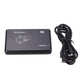Black USB RFID card reader with coiled USB cable, compact rectangular design