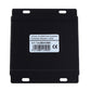 Black 4-port PoE extender with label showing 10/100M PoE and 120m extension distance