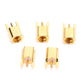 MMCX female 3-jack connector pin set, gold-plated, five gold connectors