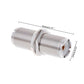 UHF female-to-female extension connector adapter, silver threaded double coupler