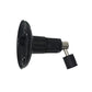Wall mount camera bracket with round plate, swivel arm, and threaded connector