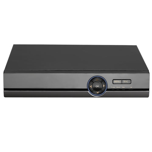 Black AHD DVR front view with control dial and menu buttons