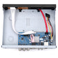 AHD DVR open chassis with internal circuit board, ribbon cables, and ports