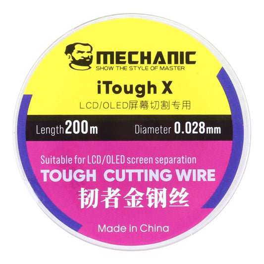 MECHANIC iTough X LCD/OLED cutting wire spool, gold-colored wire, 0.028mm, 200m