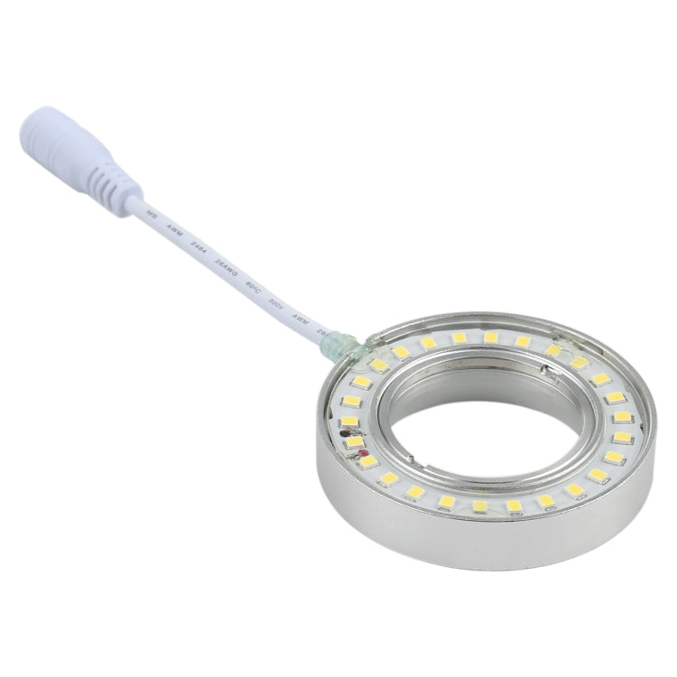 65mm LED microscope ring light head with circular LEDs and attached cable