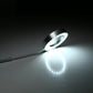 Illuminated LED microscope ring light source with bright circular glow