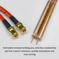 Gold terminal welding pen tips with red/black leads and copper electrodes