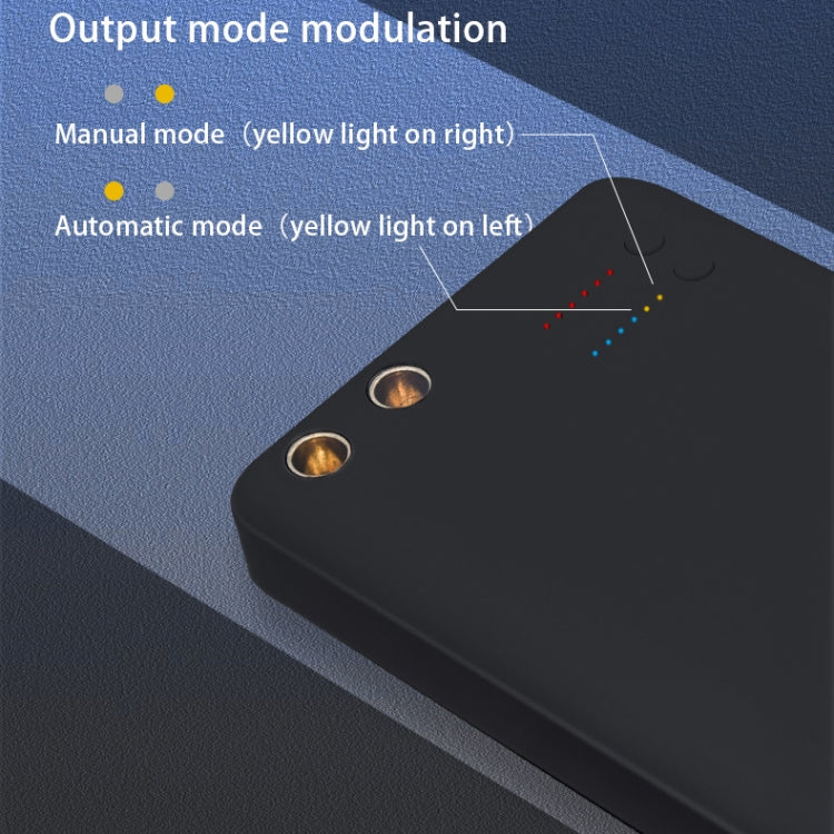 Portable mini spot-welding machine body with two gold ports and red/blue LED indicators