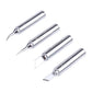 Four soldering iron replacement tips with different shaped ends