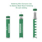 Solder wire set of three green cartridges with long metal leads