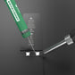Green solder wire cartridge with solder tip near battery terminals
