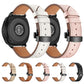 Set of leather watch straps in mixed colors with butterfly buckles and holes