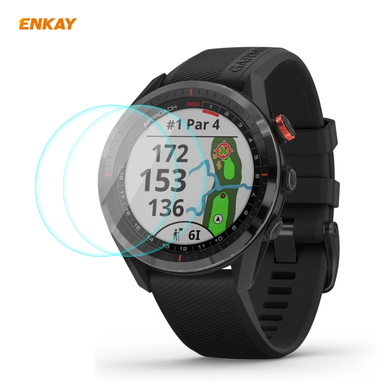 ENKAY tempered glass screen protector for Garmin smartwatch, front display protection