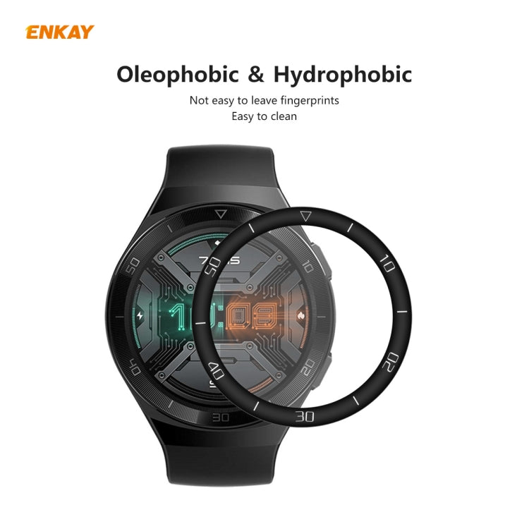 For Huawei Watch GT 2e 46mm ENKAY Hat-Prince 3D Full Screen Soft PC Edge + PMMA HD Screen Protector Film, With Scale, Without Scale