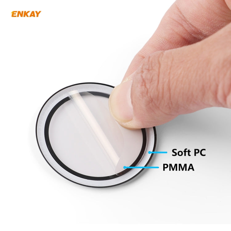 For Huawei Watch GT 2e 46mm ENKAY Hat-Prince 3D Full Screen Soft PC Edge + PMMA HD Screen Protector Film, With Scale, Without Scale
