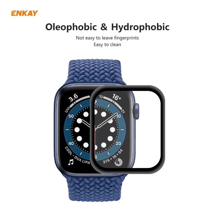 ENKAY oleophobic and hydrophobic PET screen protector for Apple Watch 40mm, curved