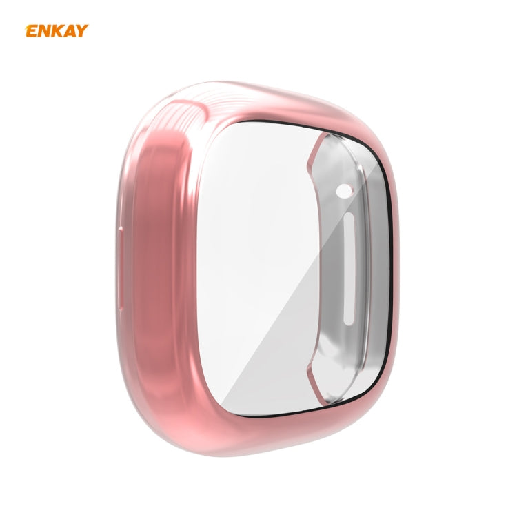 For Fitbit Versa 3 / Fitbit Sense ENKAY Hat-Prince ENK-AC8208 Full Coverage Electroplate TPU Soft Case