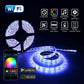 Wi‑Fi RGB LED strip controller with app control and glowing LED strip