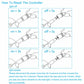 Non-waterproof RGB LED strip light controller reset steps diagram
